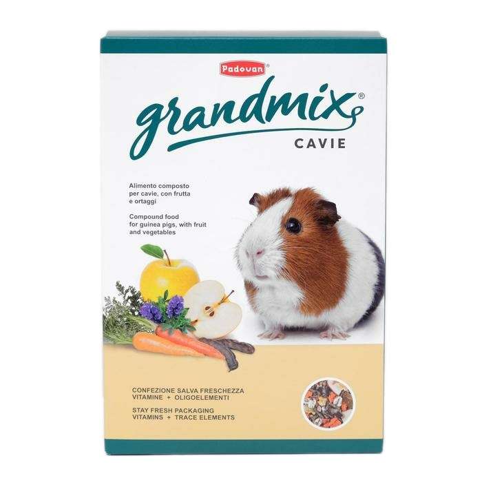 مکمل غذای خوکچه هندی پادوان مدل GRANDMIX CAVIE وزن 850 گرم 