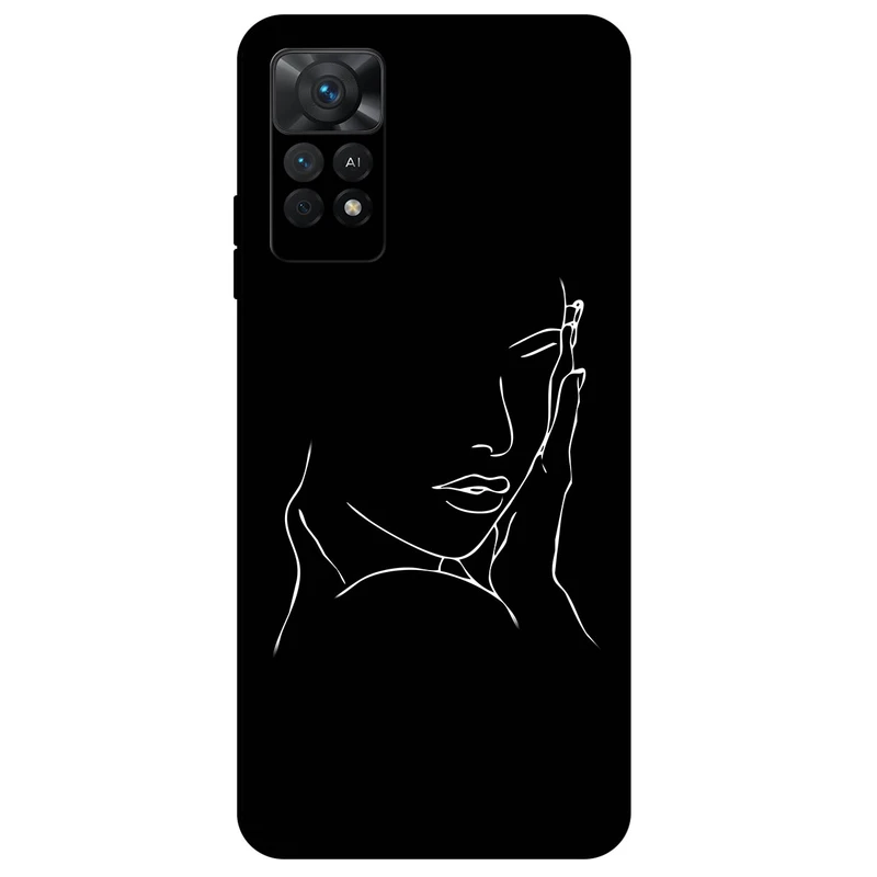 کاور مگافون طرح دخترانه مدل 8153 مناسب برای گوشی موبایل شیائومی Redmi Note 11E Pro