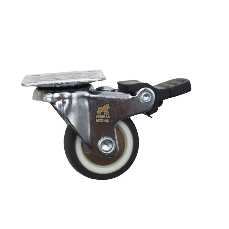 چرخ کفی‌دار گردان مدل ترمز دار گوریلا کد YPT-GARDAN-30MM