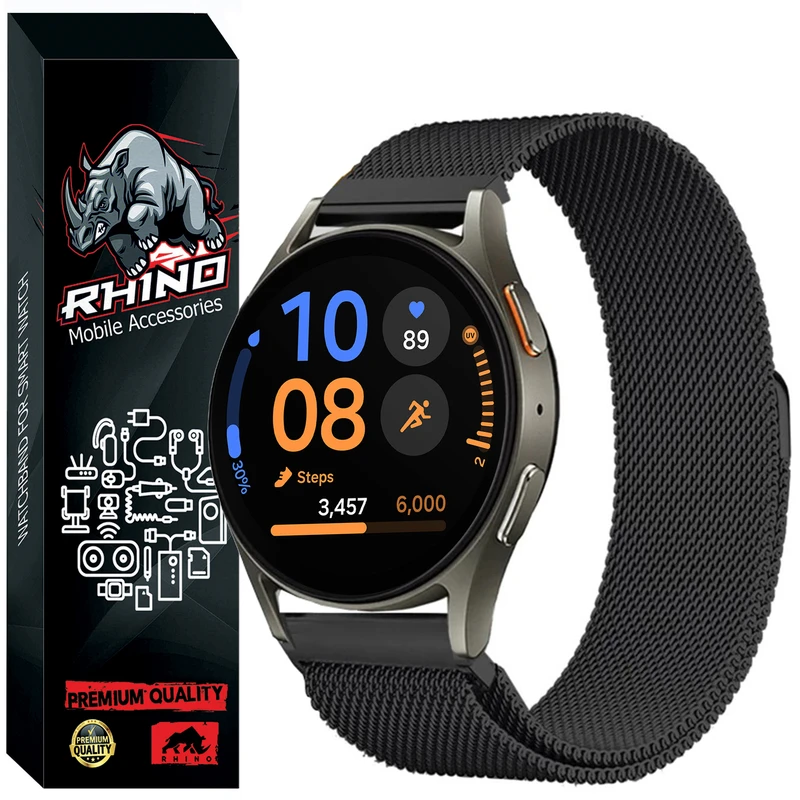 بند راینو مدل میلانس مناسب برای ساعت هوشمند سامسونگ Galaxy Watch FE