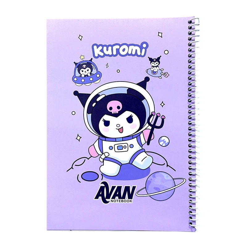 دفتر مشق 40 برگ آوان مدل حاشیه دار طرح کرومی فضانورد کد SS5