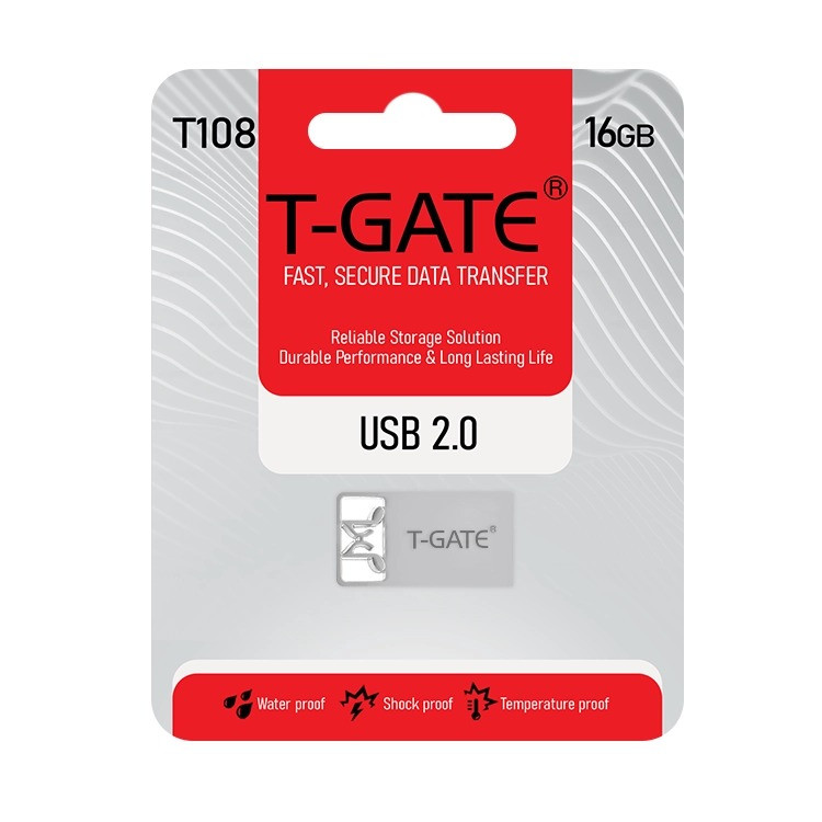 فلش مموری تی گیت مدل T108 ظرفیت 16 گیگابایت با رابط USB2.0