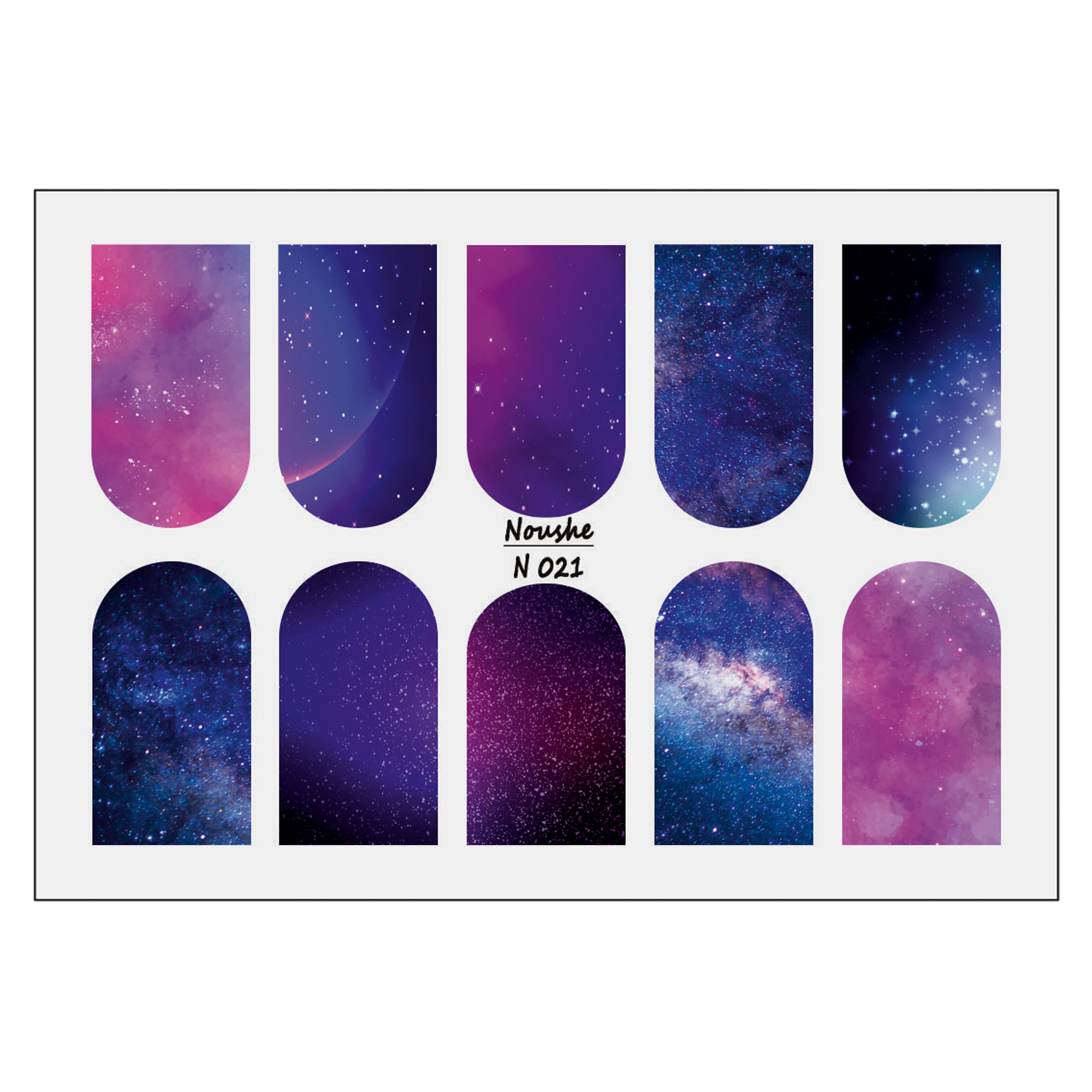 برچسب لنز ناخن مدل Full Cover کد N14-69 مجموعه 8 عددی