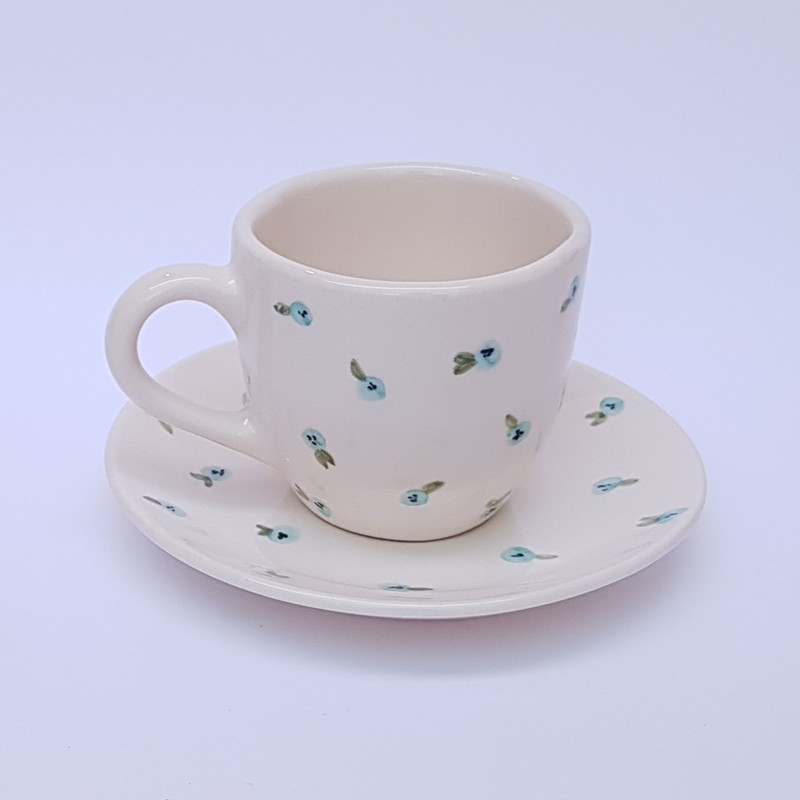 ست فنجان و نعلبکی سرامیکی طرح بهار کد 9