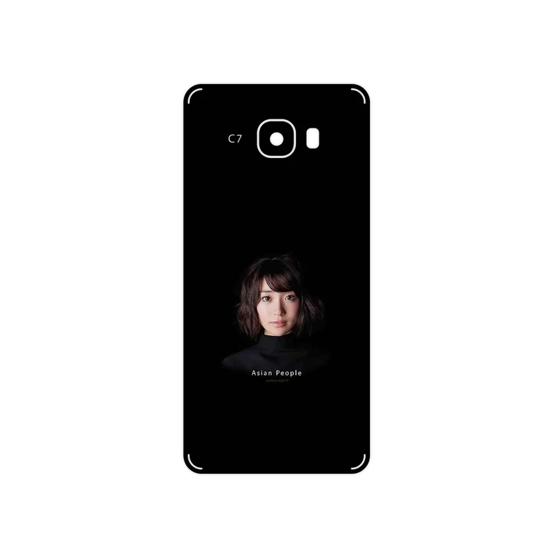 برچسب پوششی ماهوت مدل Portrait of an Asian Woman مناسب برای گوشی موبایل سامسونگ Galaxy C7