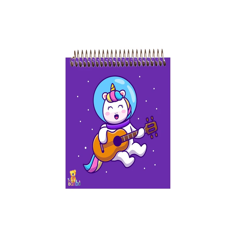 دفتر نقاشی 50 برگ بانیبو مدل اسب تک شاخ کد 531