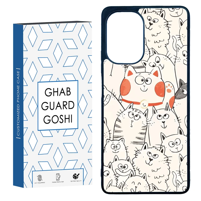 کاور قاب گارد گوشی طرح گربه کد TPU-024 مناسب برای گوشی موبایل شیائومی Poco F5 / Redmi Note 12 Turbo