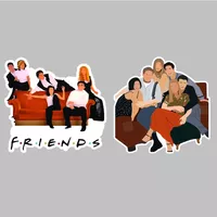 استیکر لپ تاپ کارنیکا طرح فرندز مدل Friends-2222140 مجموعه 2 عددی