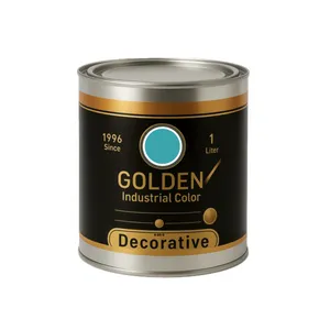 رنگ سبز فیروزه ای نیمه براق روغنی تات کد 4-29-5 حجم 1 لیتر