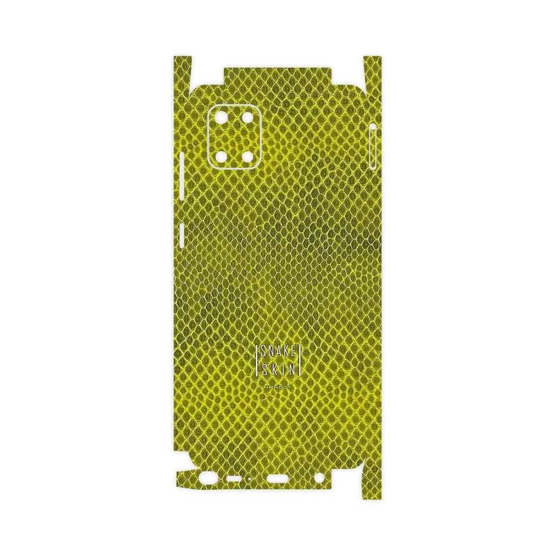 برچسب پوششی ماهوت مدل Yellow Snake Skin-FullSkin مناسب برای گوشی موبایل سامسونگ Galaxy Note 10 Lite