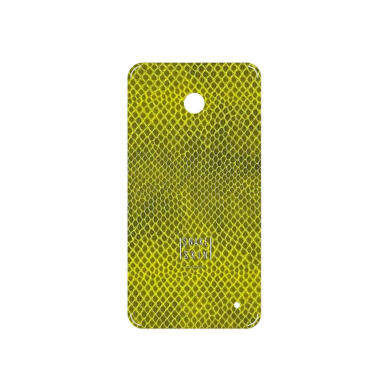 برچسب پوششی ماهوت مدل Yellow Snake Skin مناسب برای گوشی موبایل نوکیا Lumia 630