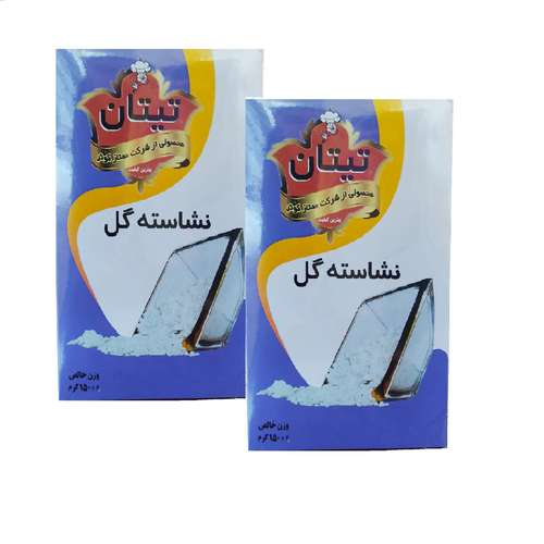 نشاسته گل تیتان - 150 گرم بسته 2 عددی