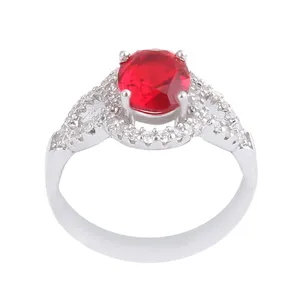 انگشتر نقره زنانه بازرگانی میلادی مدل سنگ کوارتز کد AWR_1110