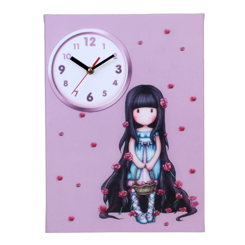 ساعت دیواری کودک مدل گیسوبلند کد107