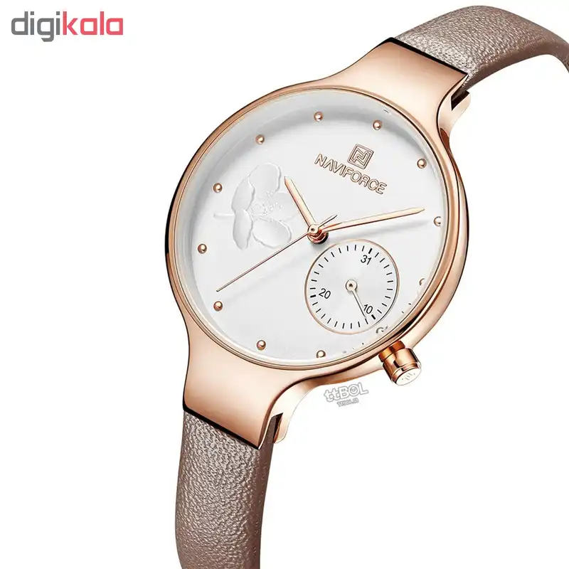 ساعت مچی عقربه ای زنانه نیوی فورس مدل NF5001RG