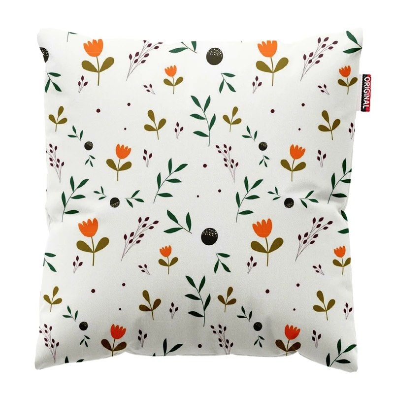   کوسن پاد آفرین طرح گل کد 4899 سایز 40*40 سانتی متر