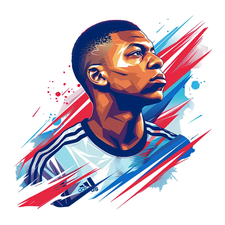 استیکر پارچه و لباس پاد آفرین مدل امباپه کد S344