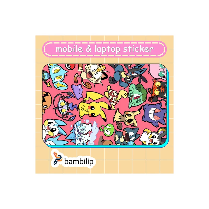 استیکر بامبیلیپ مدل کارت عابر طرح پوکمون کد 5177126