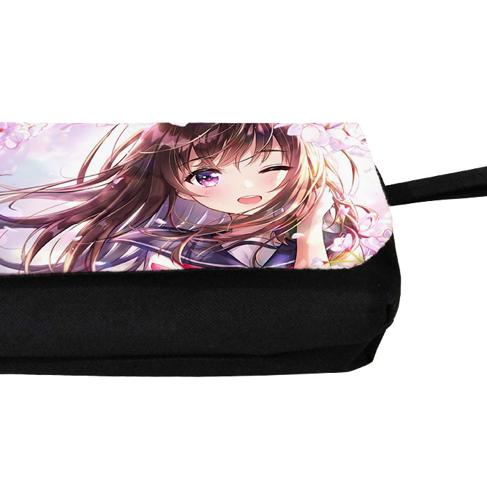 جامدادی مدل دوزیپ طرح انیمه گرل کد NI05