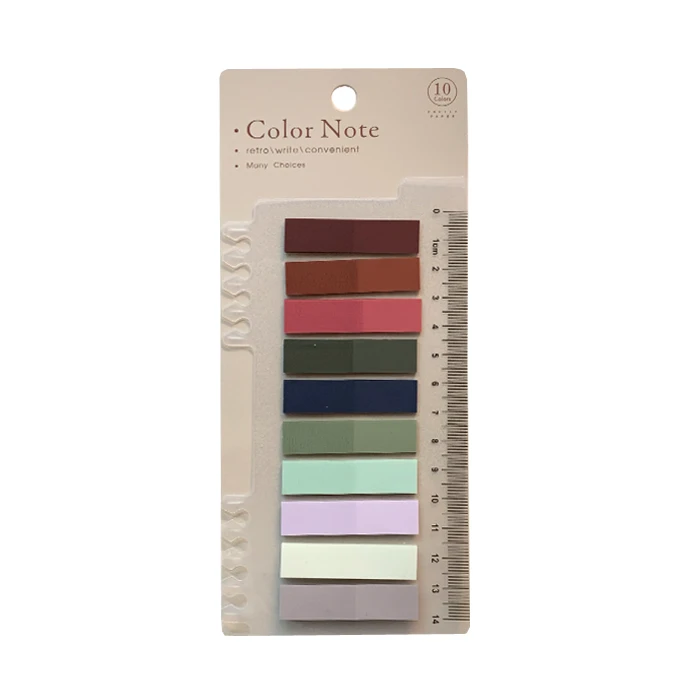 کاغذ یادداشت چسب دار طرحcolor note کد 6534 بسته 10 عددی