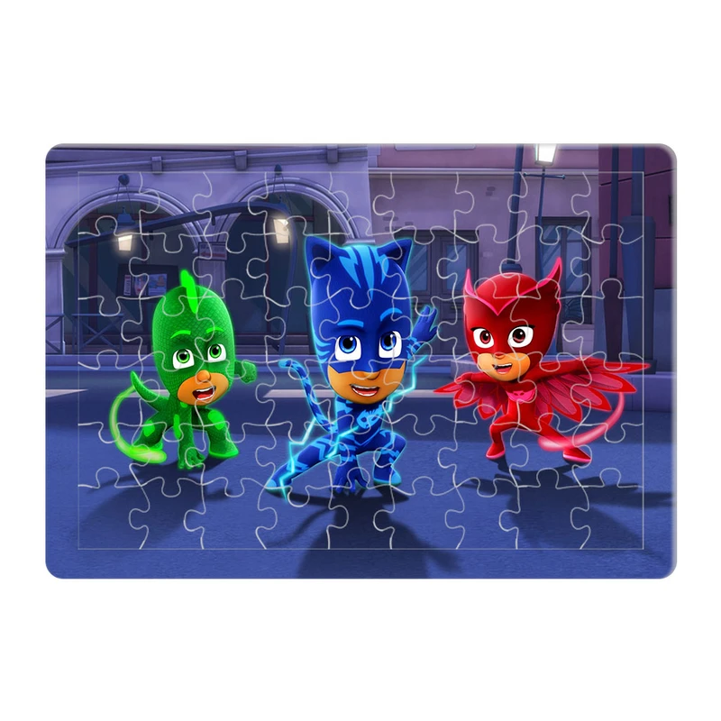 پازل 54 تکه هومرو مدل PL213 طرح انیمیشن قهرمانان نقابدار