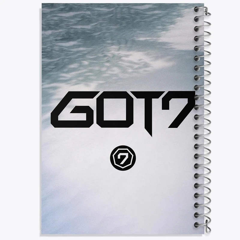 دفتر مشق 50 برگ خندالو مدل گروه گات سون GOT7 کد 21036