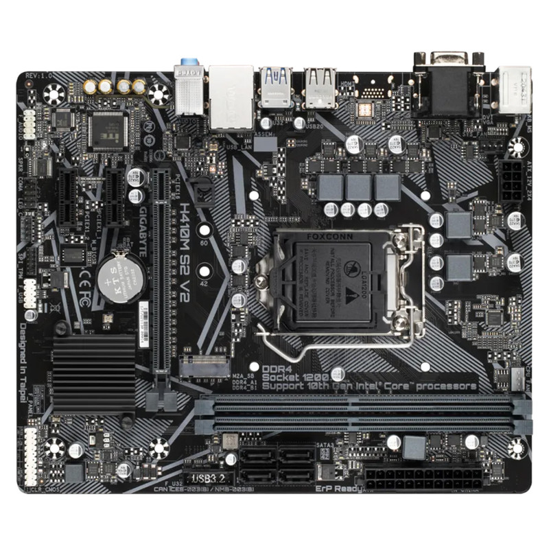 مادربرد گیگابایت مدل H410M S2 V2 rev. 1.0 DDR4