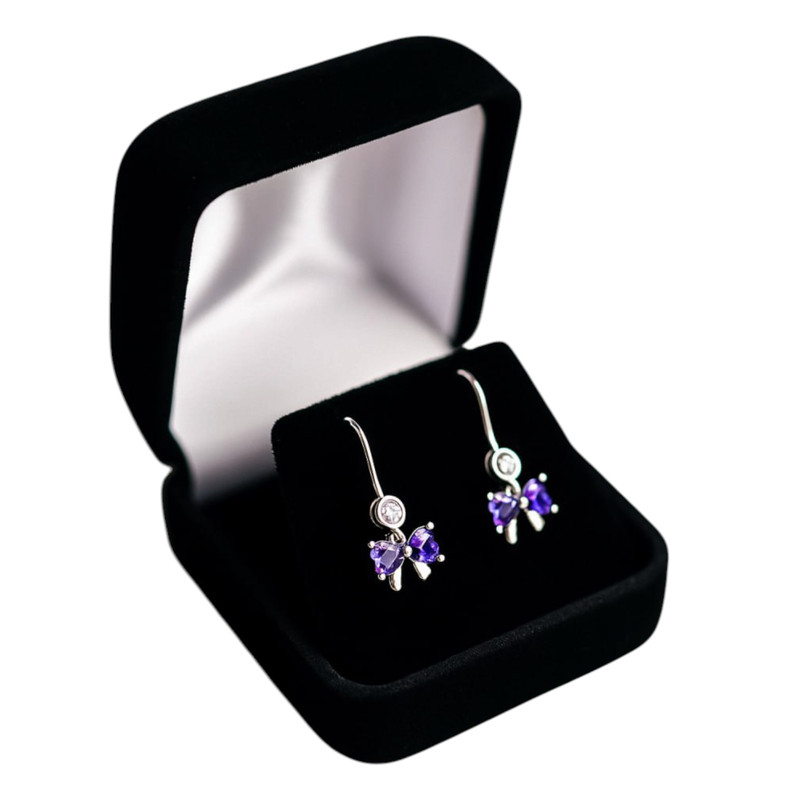 گوشواره آویز نقره زنانه مدل پاپیونی پینکارو کد 0164 گوشواره آویز نقره زنانه مدل پاپیونی پینکارو کد 0164