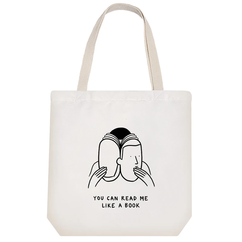 ساک خرید خندالو مدل مرا مثل کتاب بخوان کد 5212