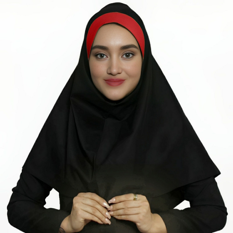 مقنعه مدل تلدار کد Blk90