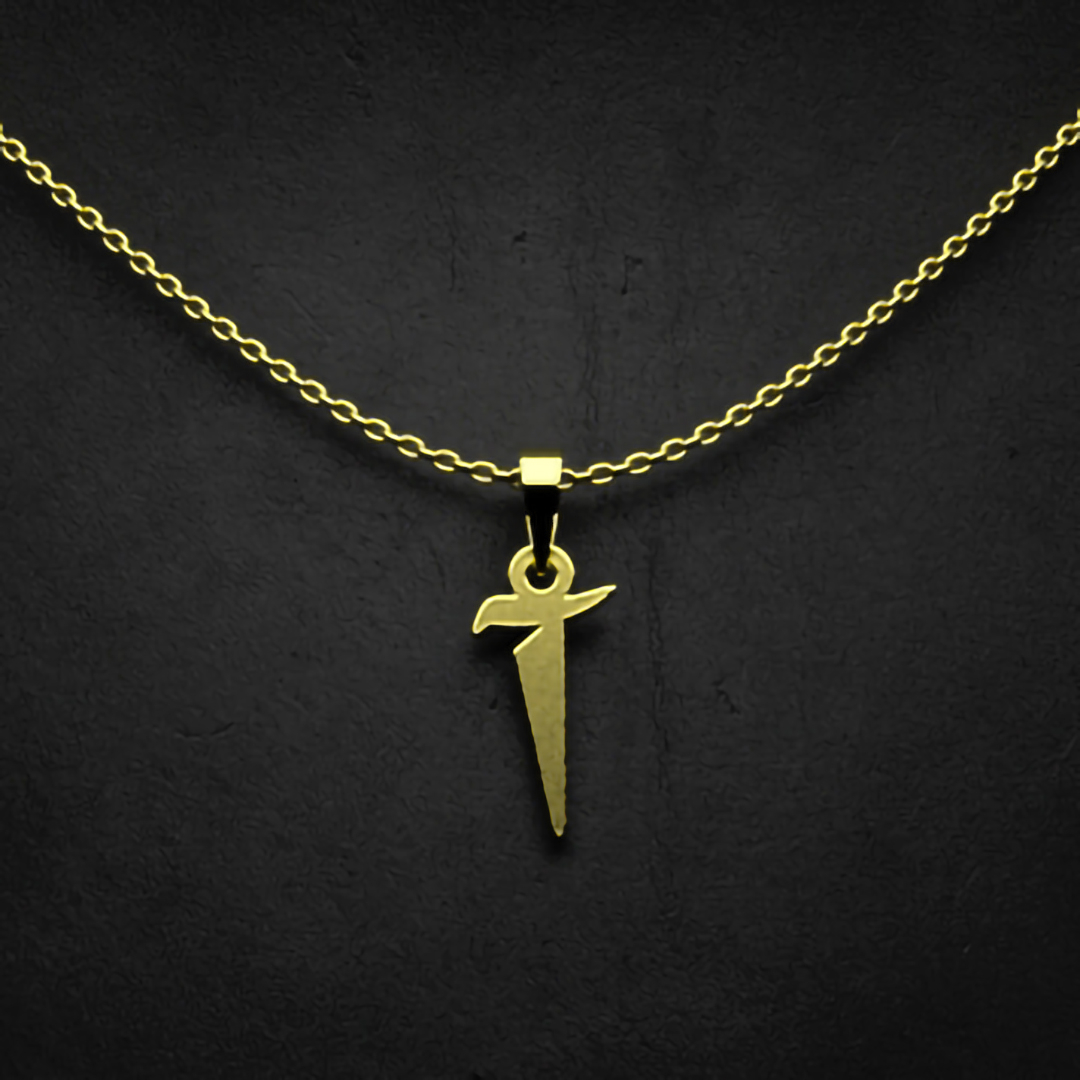 گردنبند طلا 18 عیار زنانه مدوپد مدل حرف آ کد I3-1-1129