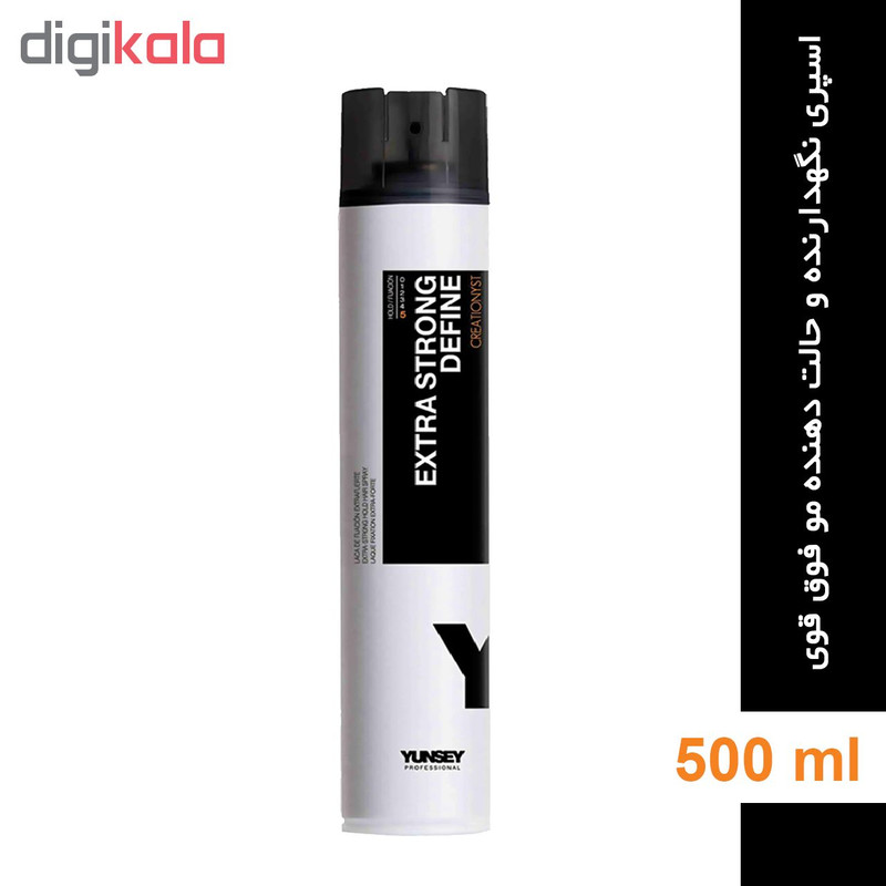 اسپری نگه دارنده مو یانسی مدل Extra Strong Define حجم 500 میلی لیتر