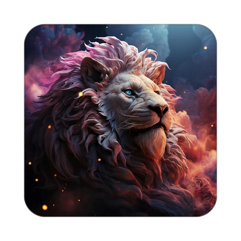 زیر لیوانی کاکتی طرح شیر مدل mp24261