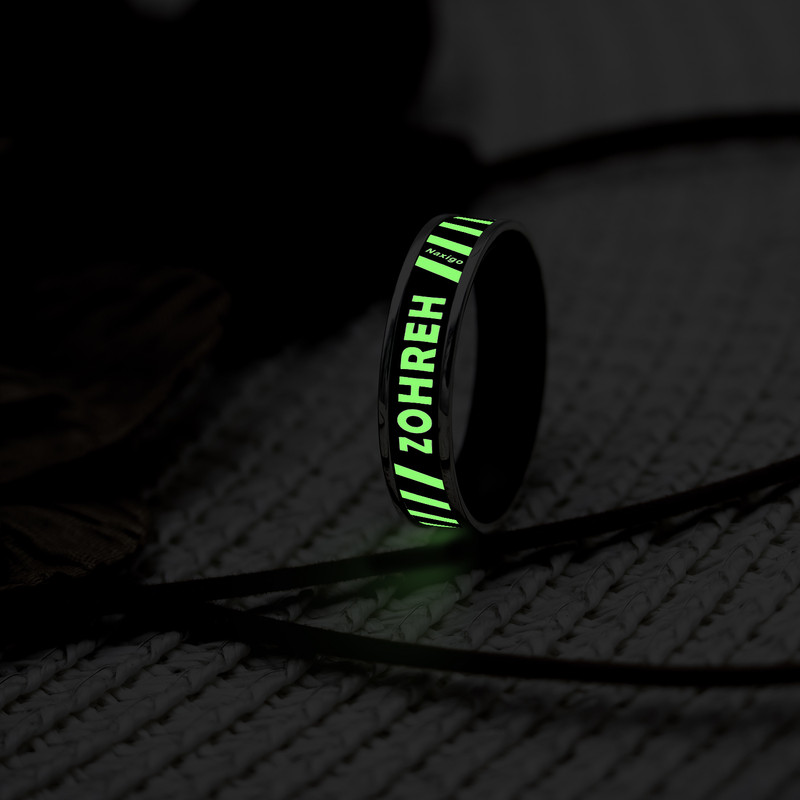 انگشتر ناکسیگو مدل شب تاب طرح زهره کد RB15755