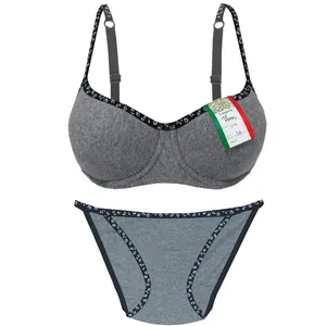 ست شورت و سوتین زنانه ونا مدل 614 رنگ طوسی