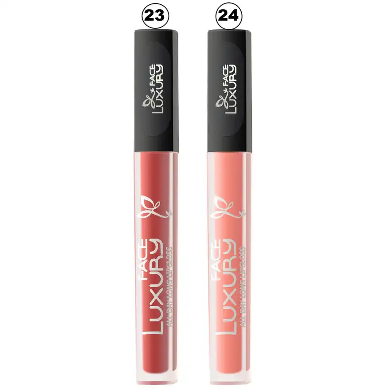 رژ لب مایع لاکچری فیس مدل 23-24 بسته 2 عددی