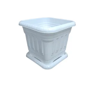 گلدان مدل پلاستیکی مربع  کد 22