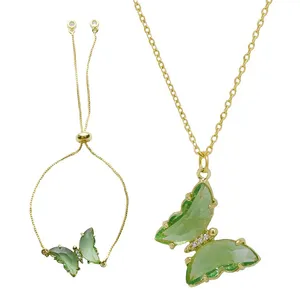 نیم ست زنانه مدل پروانه کریستال