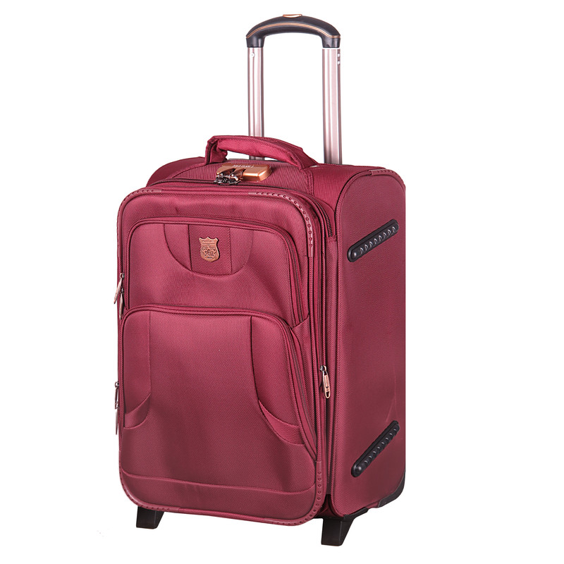 چمدان پولو کلاس مدل زیپ دوبل کد 01 سایز کوچک ارتفاع 50 سانتی متر