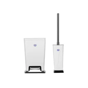 ست سطل زباله و فرچه سنی پلاستیک مدل پروشات