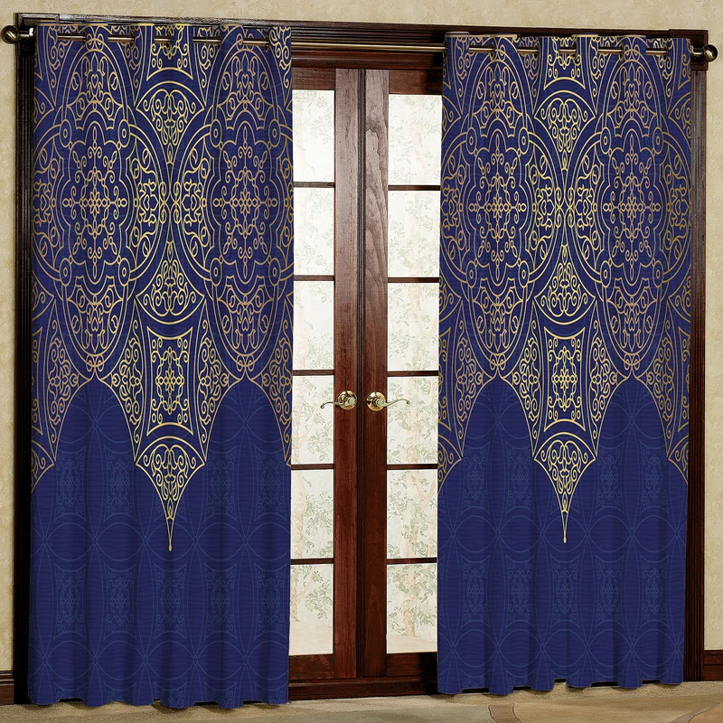  پرده مدل مخمل پانچی کد 2604 سایز 140x280 سانتی متر