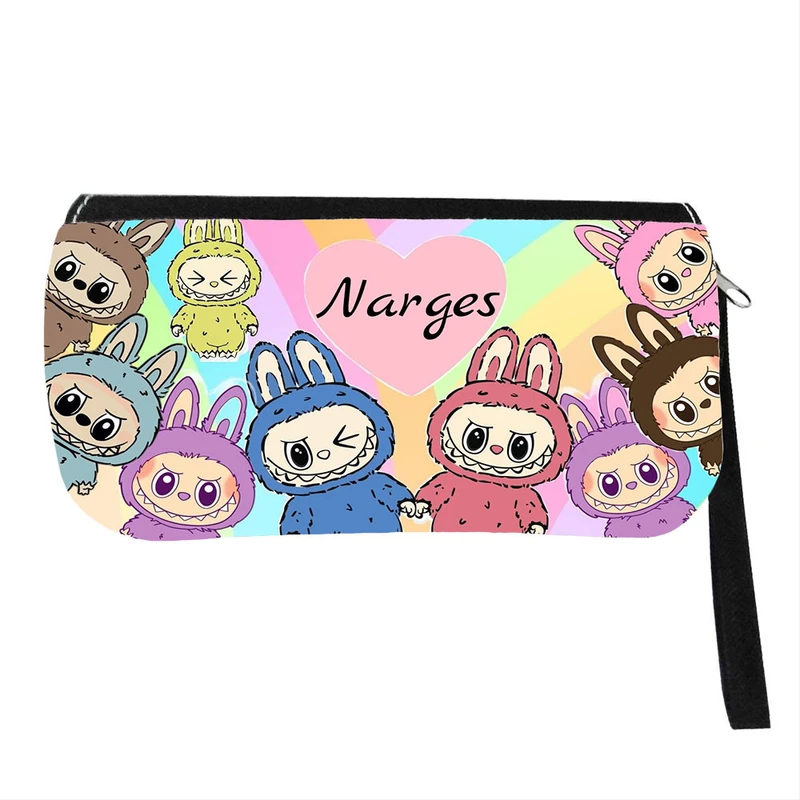 جامدادی پاد آفرین مدل فانتزی طرح عروسک لبوبو نرگس کد p97