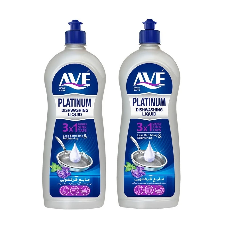 مایع ظرفشویی اوه مدل پلاتینیوم وزن 750 گرم بسته 2 عددی