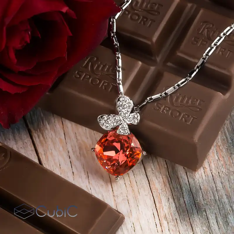 گردنبند زنانه کوبیک مدل QN-711031