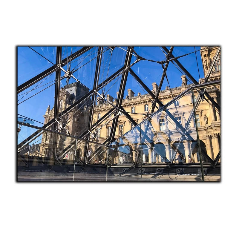 تابلو شاسی بکلیت طرح منظره شهری موزه لوور پاریس مدل SH-S2757
