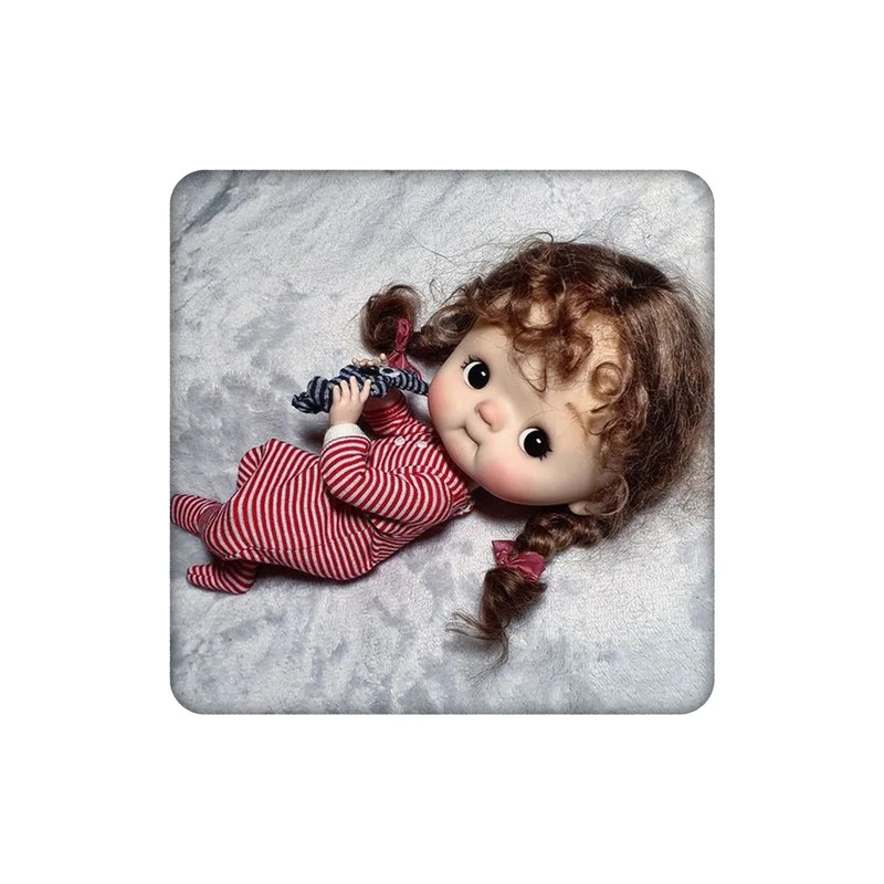 زیرلیوانی طرح عروسک موفرفری  کد 1135997