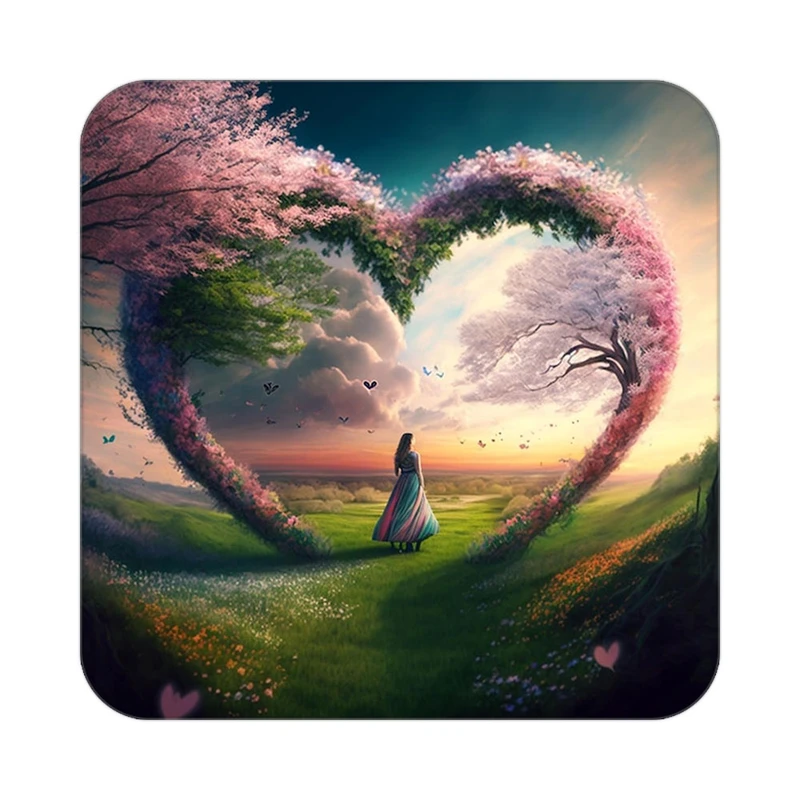 زیر لیوانی کاکتی مدل عاشقانه کد mp12767