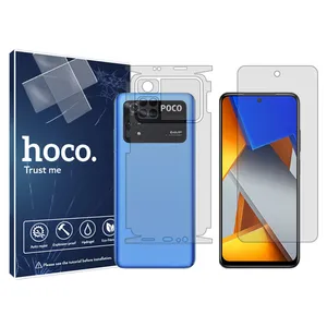 Hoco HyGEL model transparent screen protector suitable for Xiaomi Poco M4 Pro 5G mobile phone with back protector