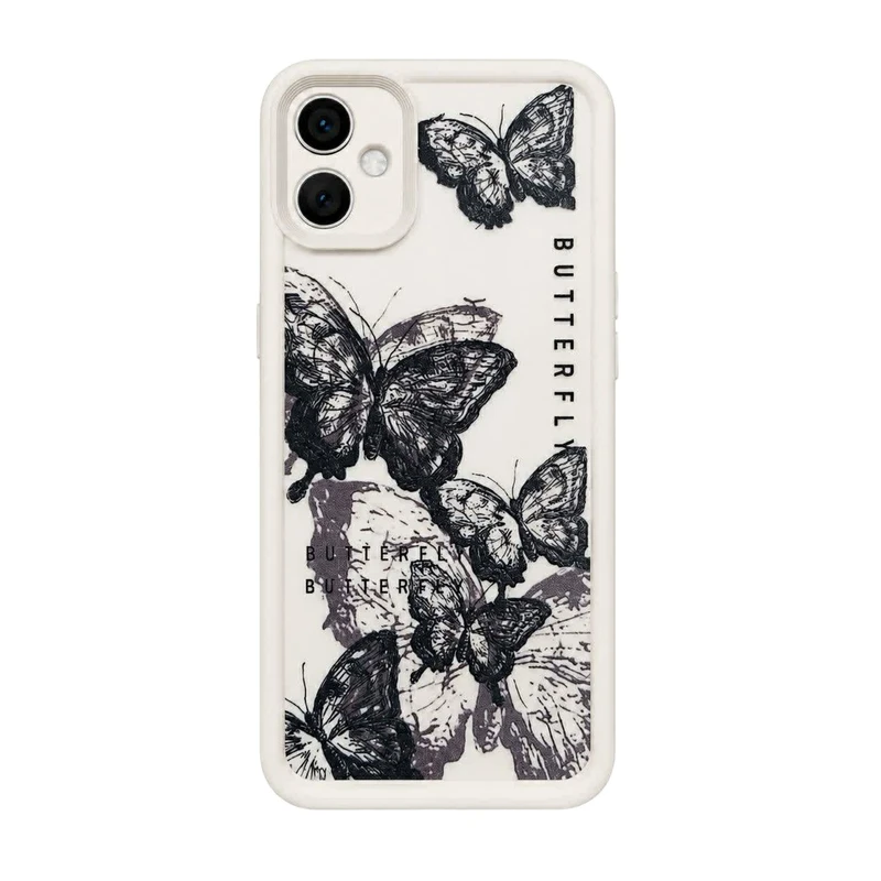 کاور مدل سیلیکونی طرح پروانه مناسب برای گوشی موبایل سامسونگ Galaxy A05