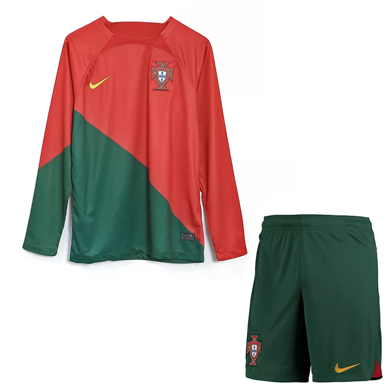 ست تی شرت و شلوارک ورزشی مردانه مدل پرتغال کد Home WC2022-B